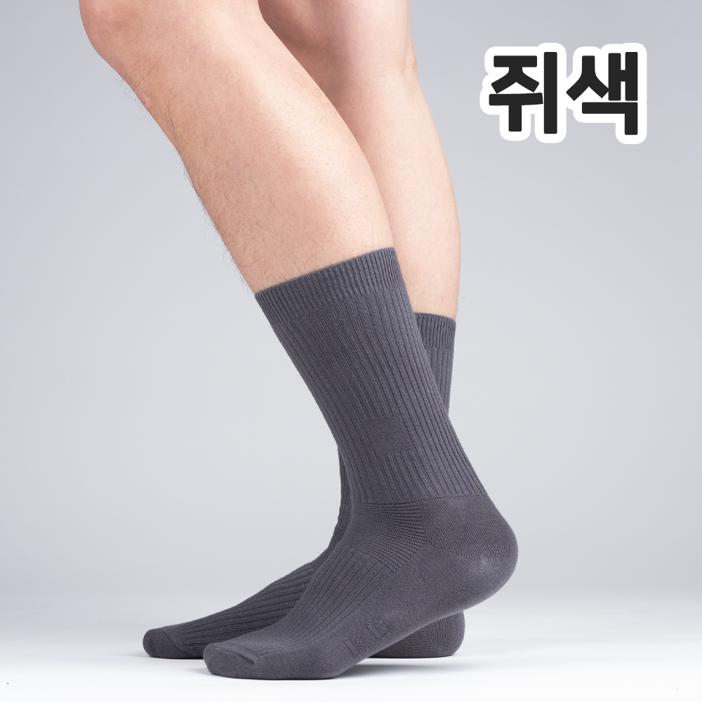 남성용 MS 갑종 순면 작업 5켤레 장목양말 이미지 6