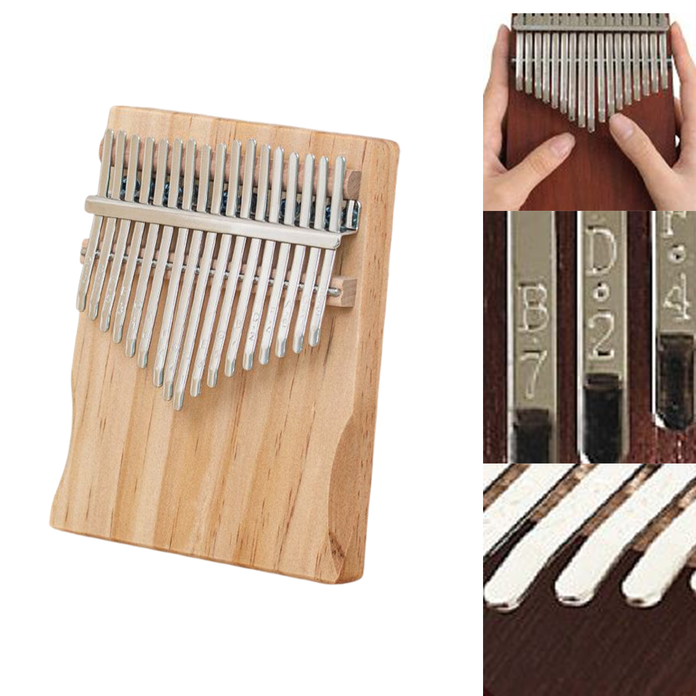 마호가니 17음계 칼림바 음색 솔리드 원목 고강도 건반