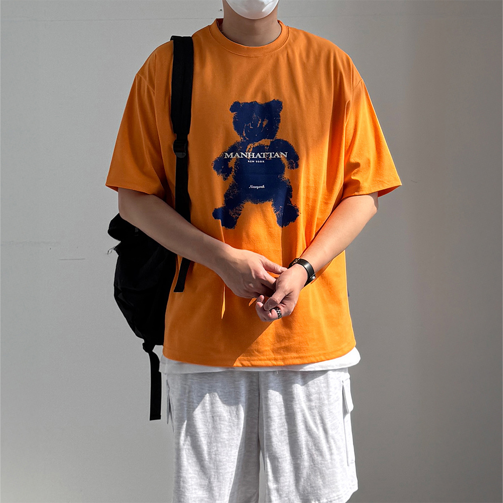 1+1 커플반팔티 남자흰티 기능성반팔 - 상품 이미지