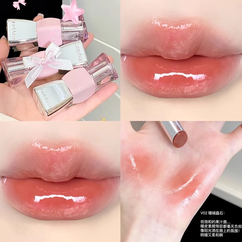 핑크베어 안묻어나는립스틱 촉촉한 보습 립스틱 리본립스틱 슈가글로시 이미지 7