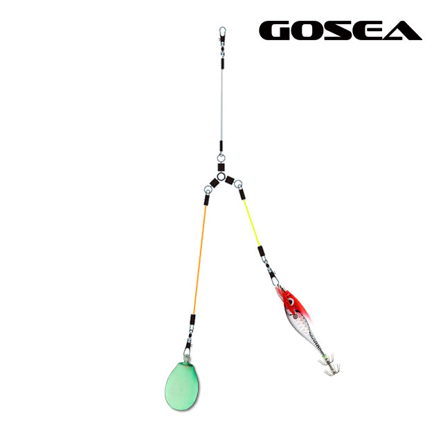GOSEA 쭈꾸미 갑오징어 삼각 가지 채비 GSF-C5 쭈갑 회전 도래 3색 - 상세 이미지 4