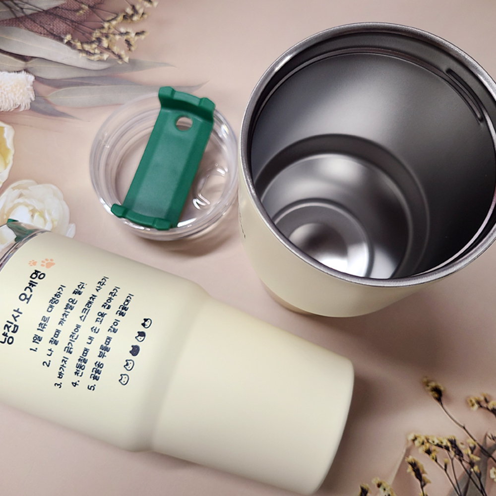 포토텀블러 강아지 텀블러 굿즈 송년회기념품 590ml - 상세 이미지 5