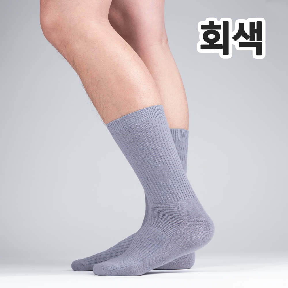 남성용 MS 갑종 순면 작업 5켤레 장목양말 - 상세 이미지 3