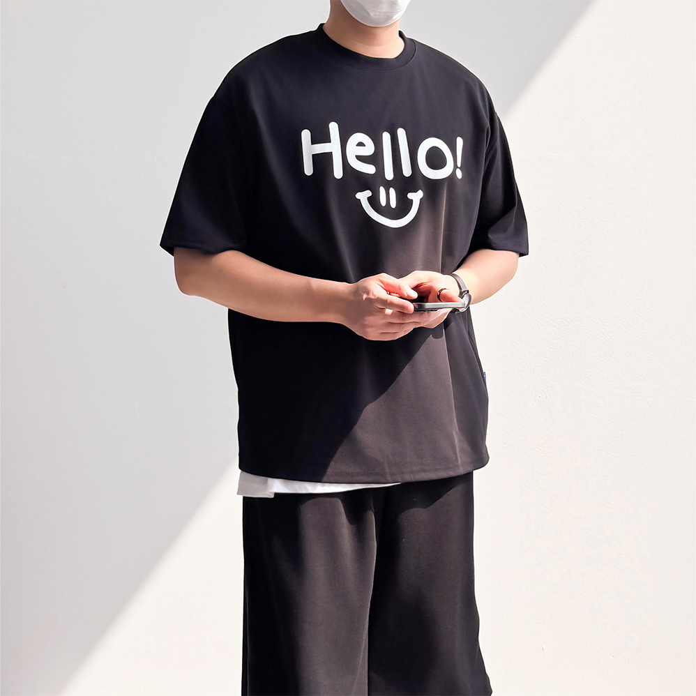 기능성반팔 커플반팔티 소라색티셔츠 - 상세 이미지 2
