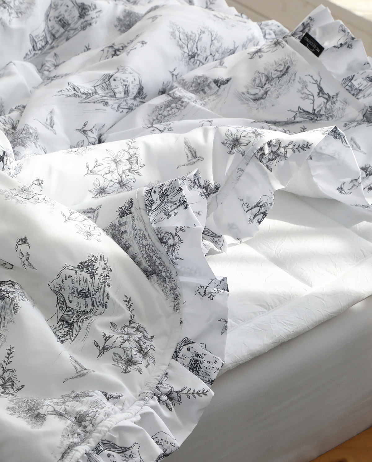 엠시베딩 간절기이불 뜨왈 구름 알러지케어 프릴 이불 SS