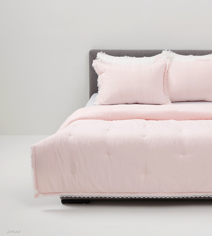 레노마 홈 아일리 모달 사계절 차렵이불 두가지 색상 핑크, Q(퀸)