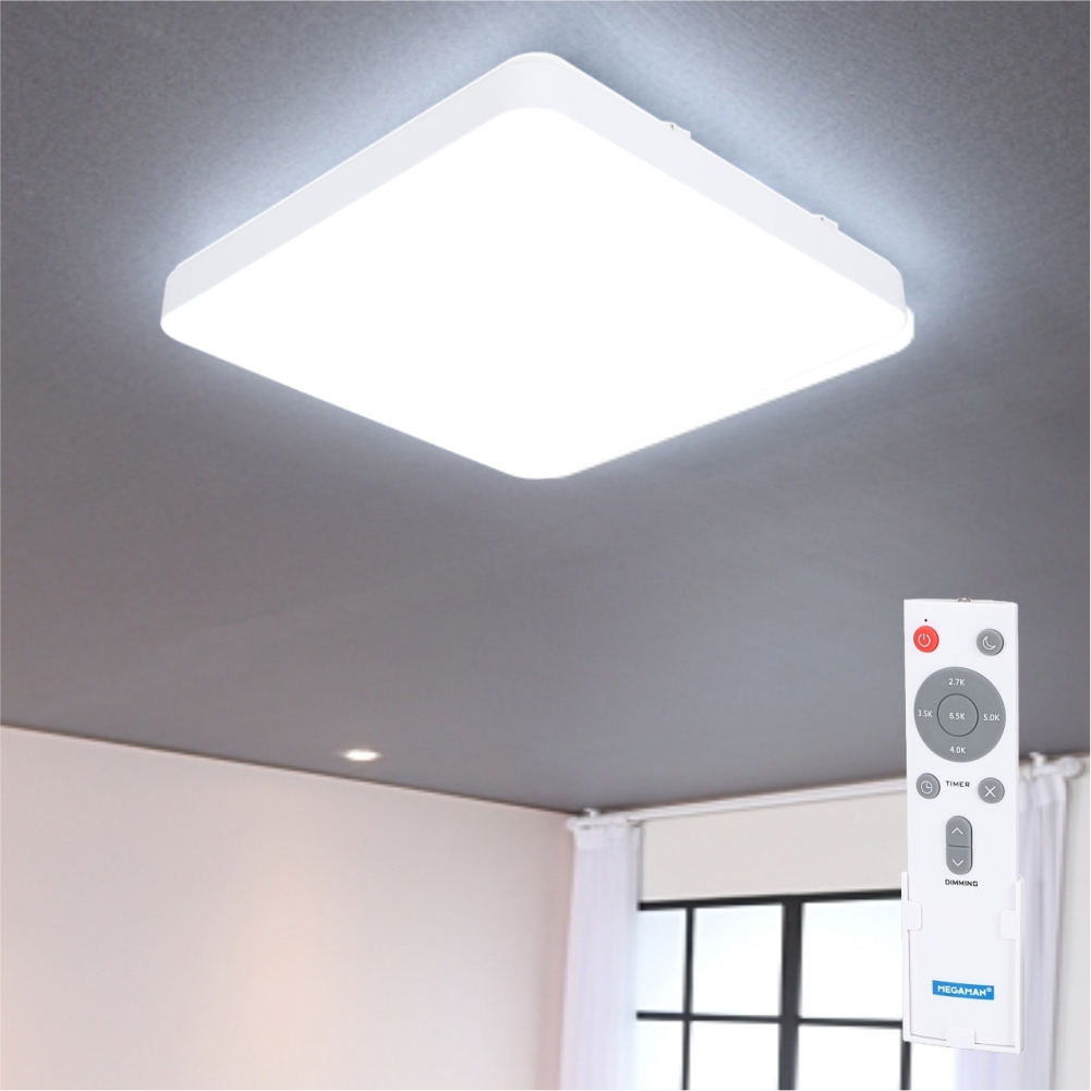 LED PREMIUM M2 시스템 사각 리모컨 방등 60W 플리커프리 전등 조명 메가맨 - 상품 이미지