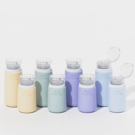 기내반입 실리콘 화장품공병 샴푸공병 4개 세트 실리콘 공병_68ml 4P