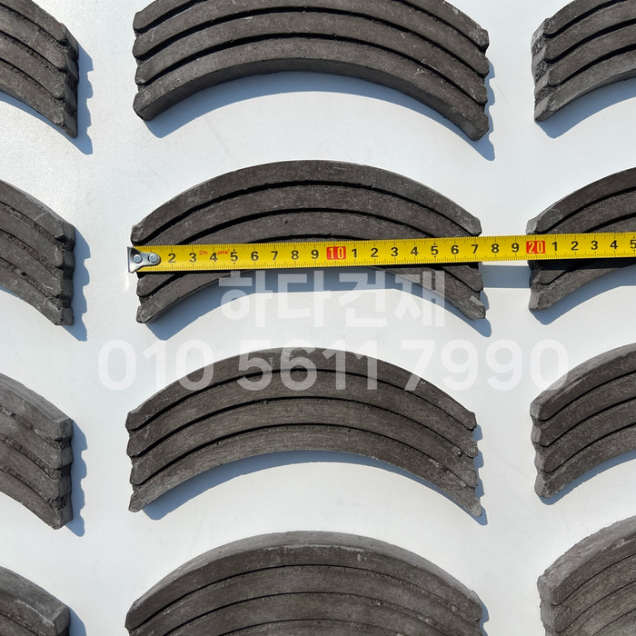 곡선와편 골지타일 U와편 / 하다건재 전통담장타일 와편타일