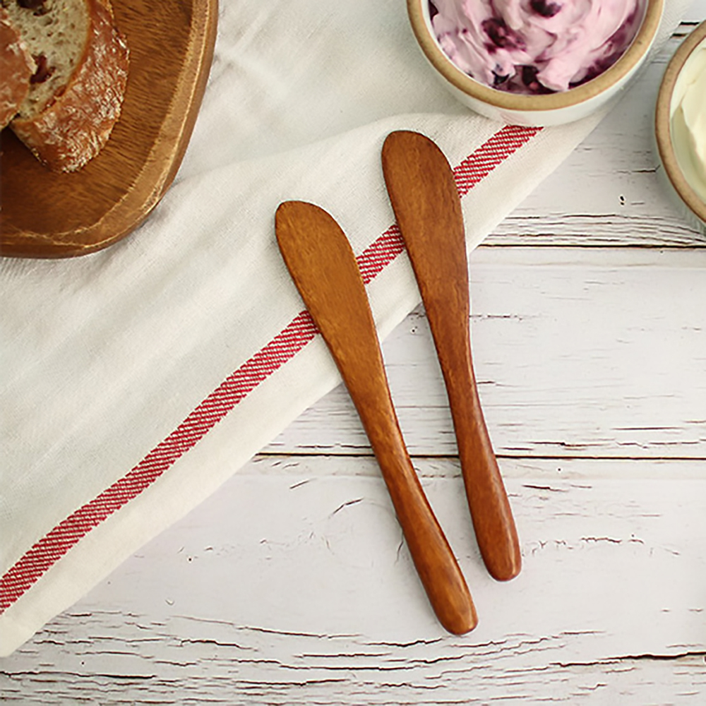 [각인제작] 나무 우드 버터나이프 잼칼 치즈커터 중