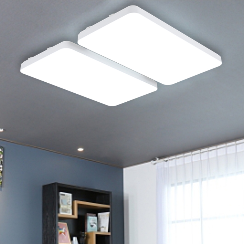 LED PREMIUM M2 시스템 거실등 4등 120W 플리커프리 전등 조명 메가맨 - 상품 이미지
