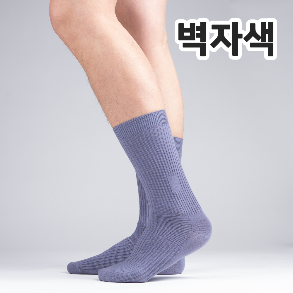 남성용 MS 갑종 순면 작업 5켤레 장목양말 - 상세 이미지 4
