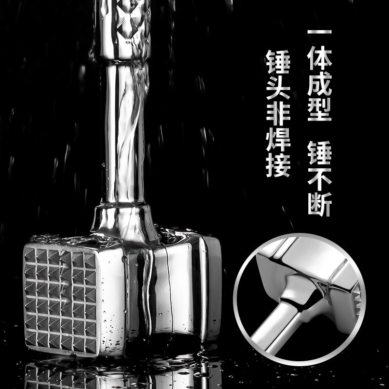 고기 연육기 스테인레스 망치 돈까스 다지기 망치 해머 제트 스테인레스스틸(세미할로우) - 상세 이미지 2