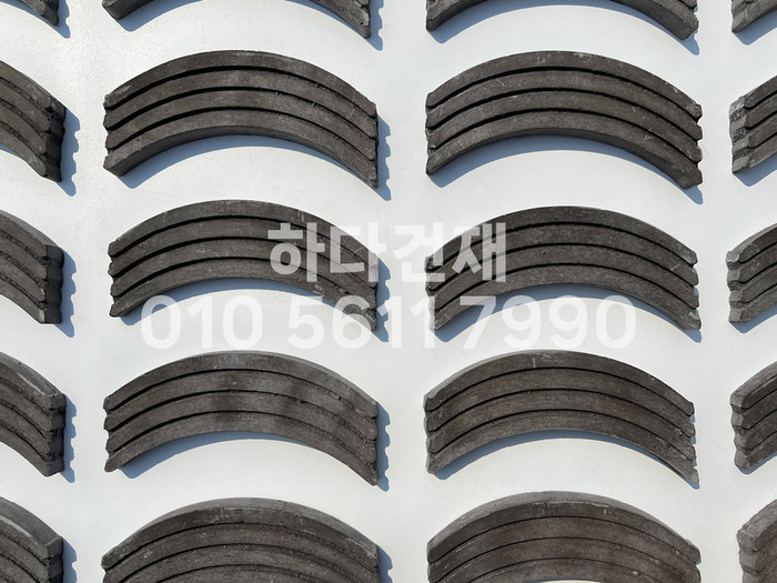 곡선와편 골지타일 U와편 / 하다건재 전통담장타일 와편타일