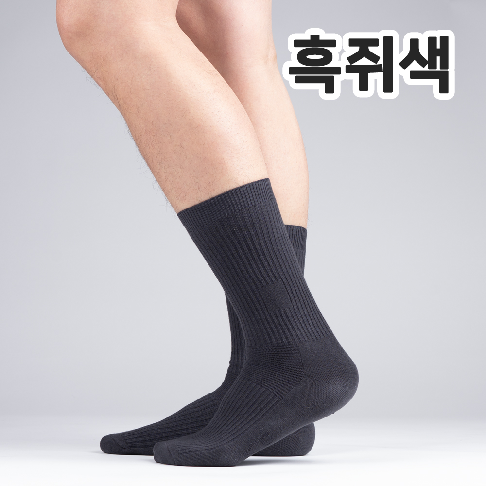 남성용 MS 갑종 순면 작업 5켤레 장목양말 이미지 7