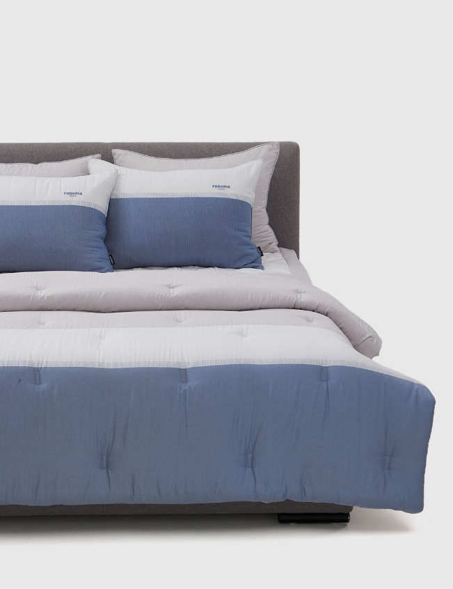 레노마 홈 윌슨모달 차렵이불 텐셀모달100% 2가지 색상 사계절용 블루그레이, K(킹)