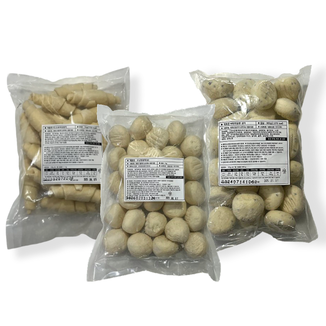 [신세계푸드] 냉동생지 3종세트 (크로아상&모닝빵&깨찰빵 냉동생지) 1.7kg - 상세 이미지 5