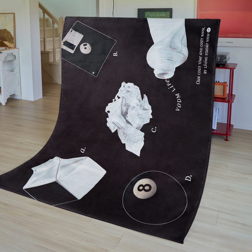 Objet Rug 8ball black, 100x150cm - 상품 이미지
