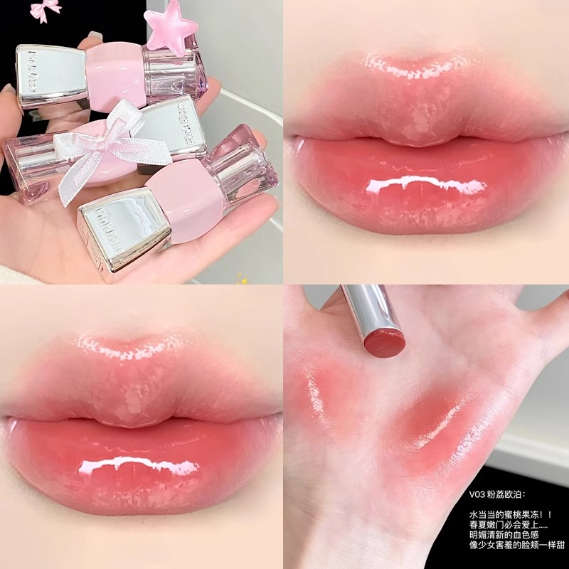핑크베어 안묻어나는립스틱 촉촉한 보습 립스틱 리본립스틱 슈가글로시 이미지 8