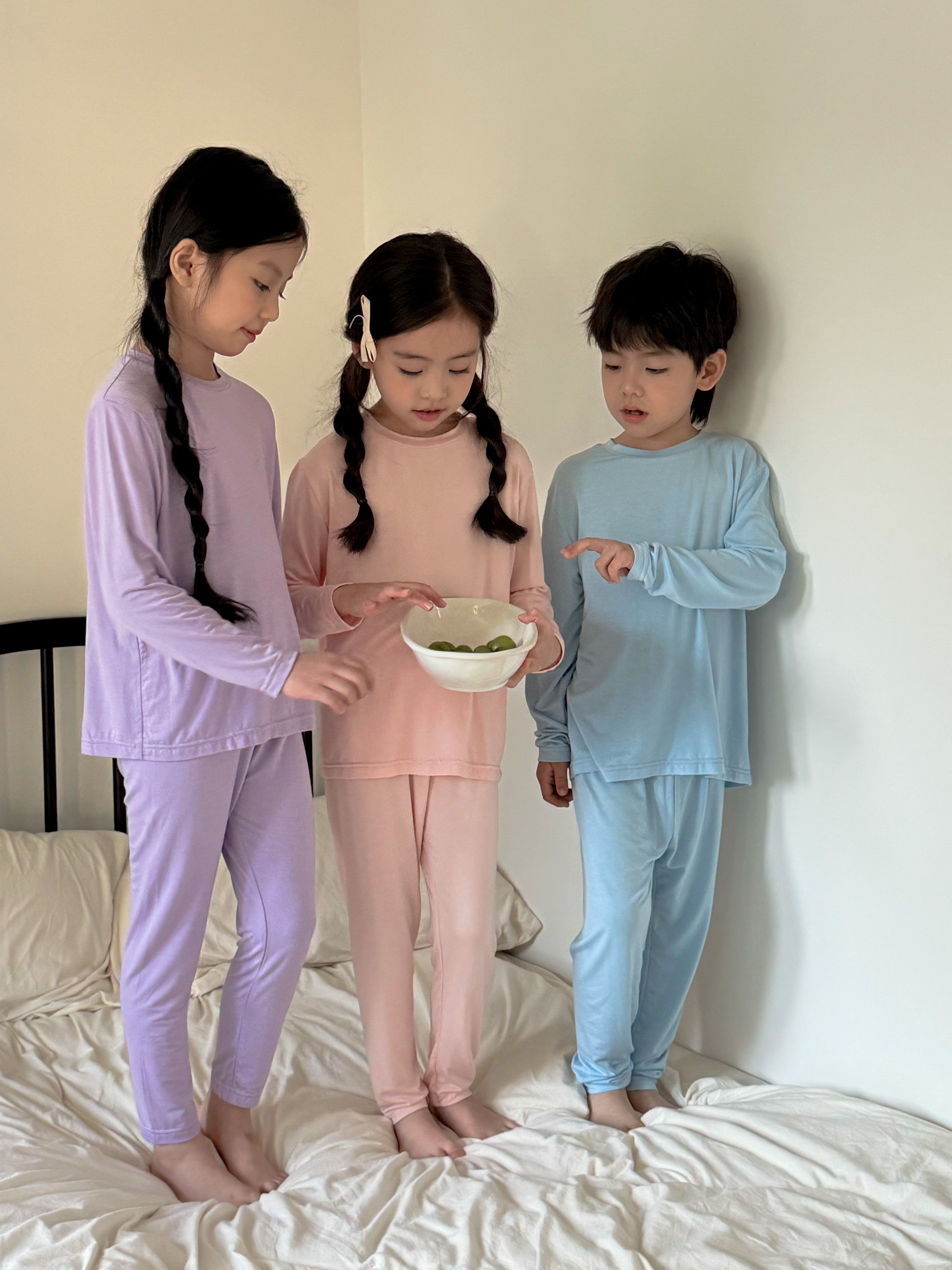 Irene's Closet 인견 쿨링 실내복 긴팔 긴바지 상하세트 유아 주니어 봄 여름 이미지 6