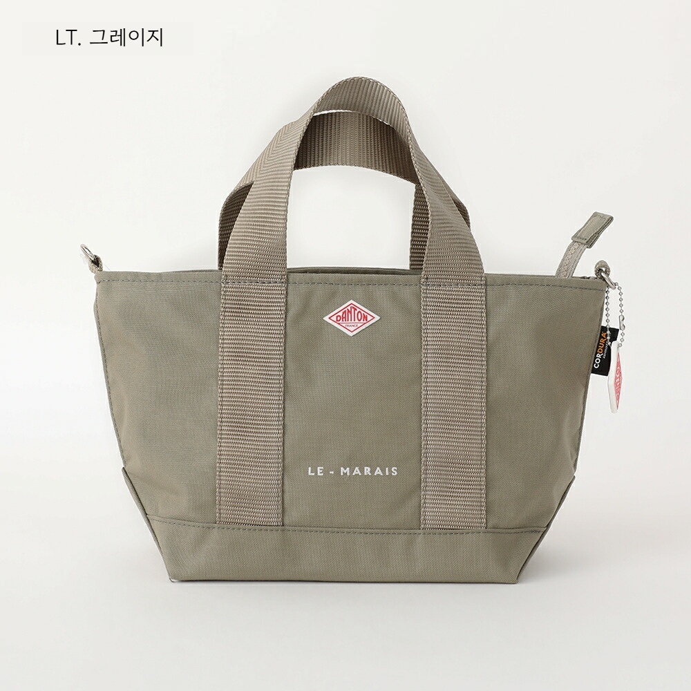단톤 LE MARAIS 2WAY 나일론 토트백 크로스백 여성용 블랙 이미지 7