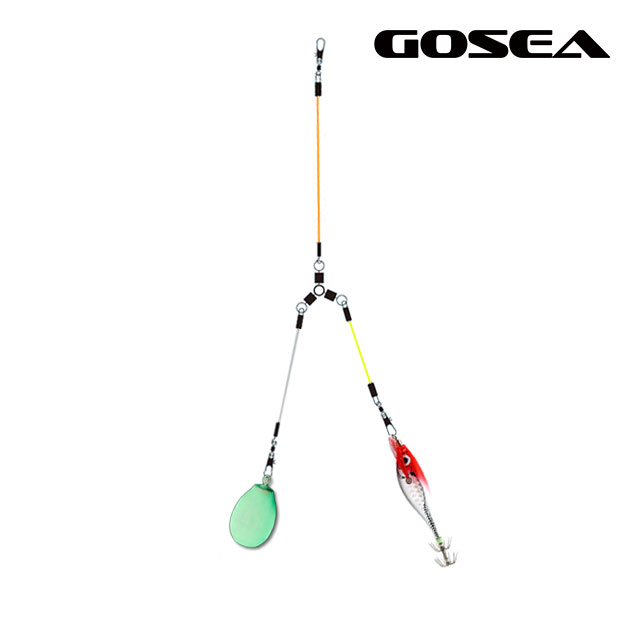 GOSEA 쭈꾸미 갑오징어 삼각 가지 채비 GSF-C5 쭈갑 회전 도래 3색 - 상세 이미지 3