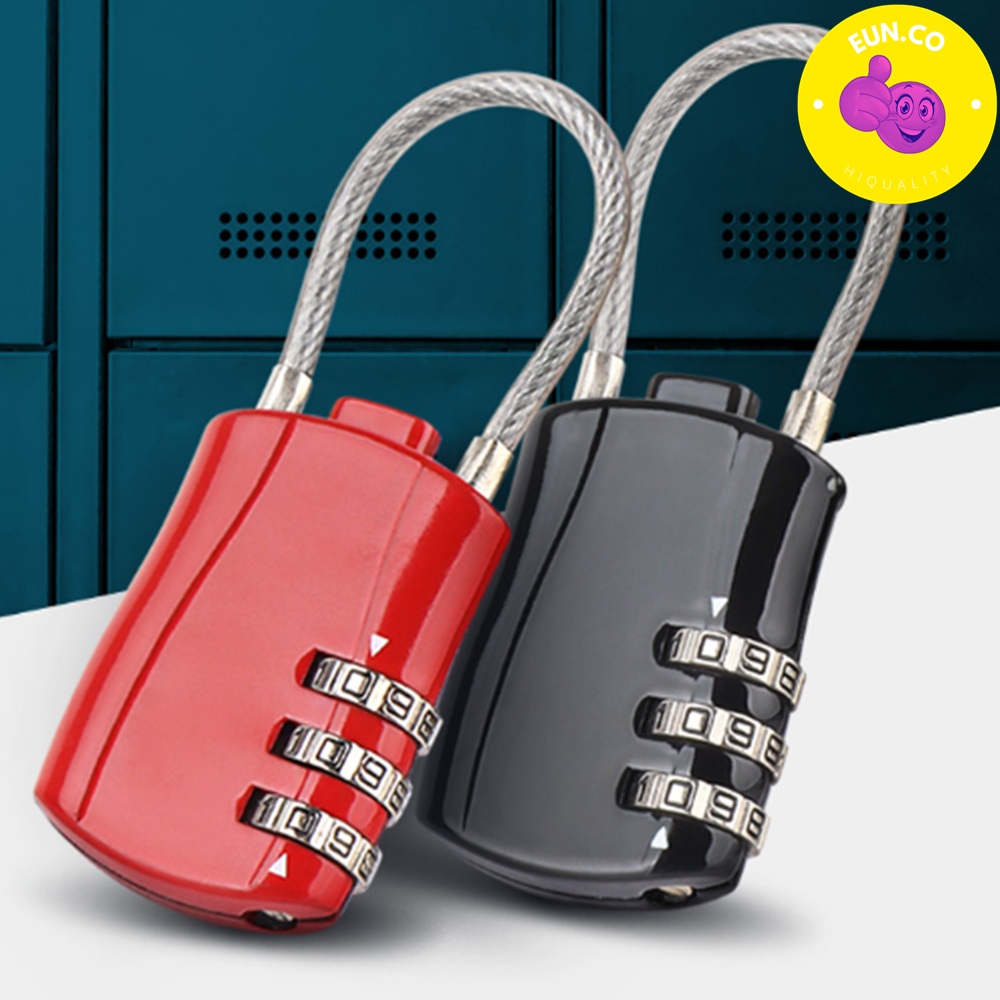 캐리어 번호 자물쇠 비밀번호 와이어 도난방지 잠금 잠금장치