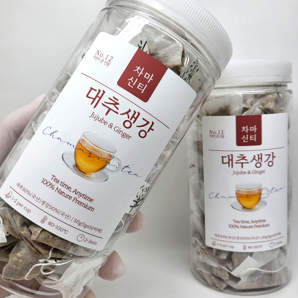 대추생강차 50티백x2개 기침에좋은 카페인없는 차 - 상품 이미지