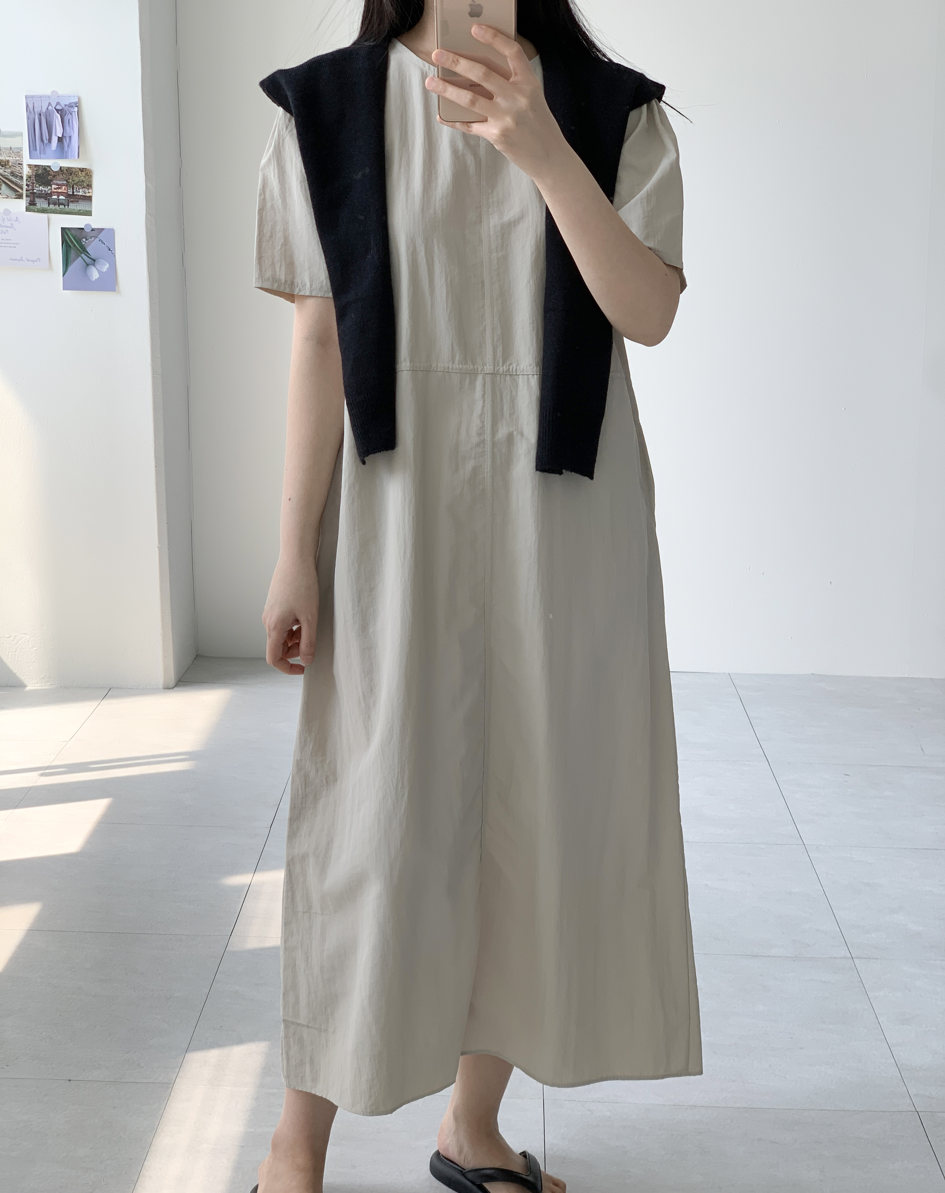 바스락원피스 프라다원단원피스 나일론원피스 이미지 6