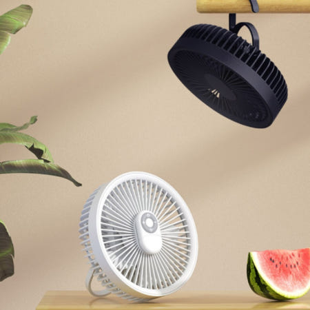 캠핑용 무선 선풍기 탁상형 타프팬 리모컨 조작 충전식