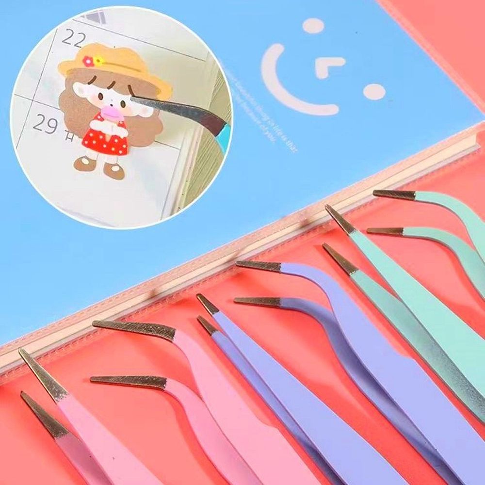 스티커 다꾸 핀셋 정밀핀셋 탑꾸 스꾸 폴꾸 미니 족집게 다이어리 다용도 집게 - 상품 이미지