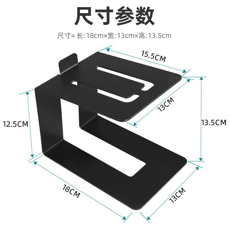 리어스피커스탠드 북쉘프 2채널 책상 우퍼 다이 티비 제트 검정색브라켓단일팩+상하완충장치 - 상세 이미지 3