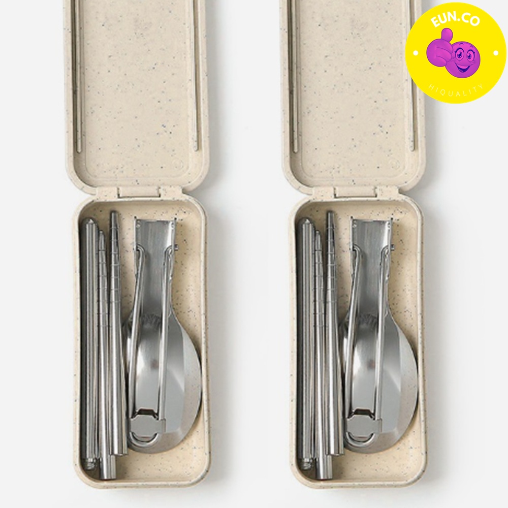 접이식 수저 세트 2P 캠핑 아웃도어 여행 숟가락 젓가락