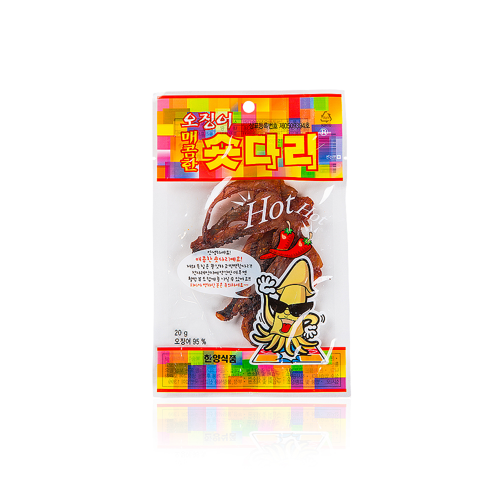 한양식품 한양식품 매콤한 오징어 숏다리 20g 1입 - 상품 이미지