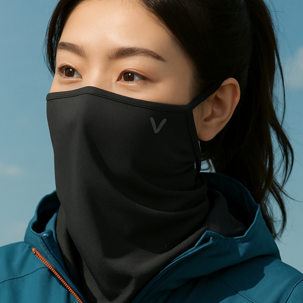 귀걸이형 여름넥워머 자전거스카프 바라클라바 - 상품 이미지