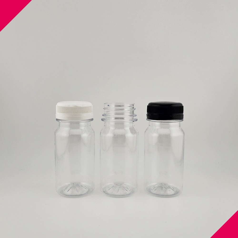 원형 100미리 소형 미니 페트병 물병 공병 물통 100ml 보틀 - 메인 이미지