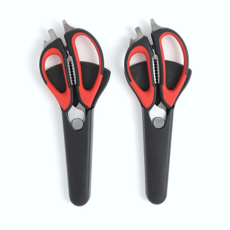 Oce 다용도 주방 스텐 감자칼 생선손질 가위 2p 레드 요리 가이 가새