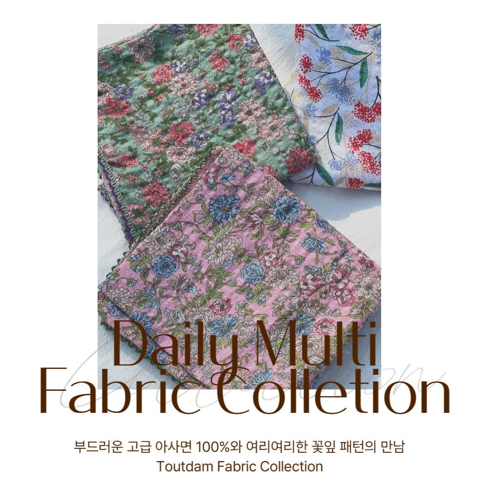 뚜담 국내제작 아사면 손수건 키친그로스 엄마 선물 답례품 세트 스카프 - 상세 이미지 2