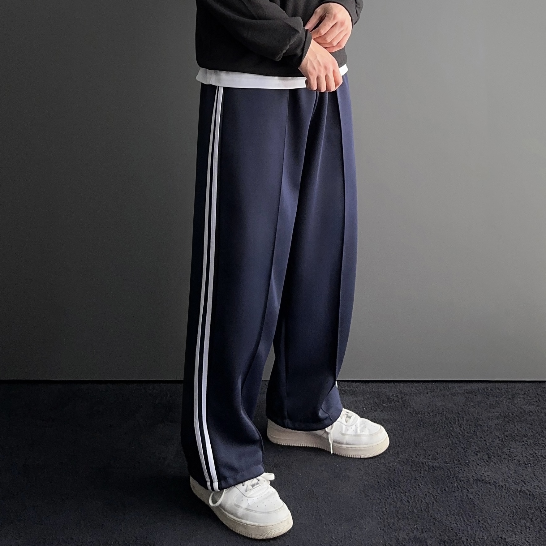 남자트랙팬츠 남자와이드트레이닝팬츠 통큰바지 - 상세 이미지 5