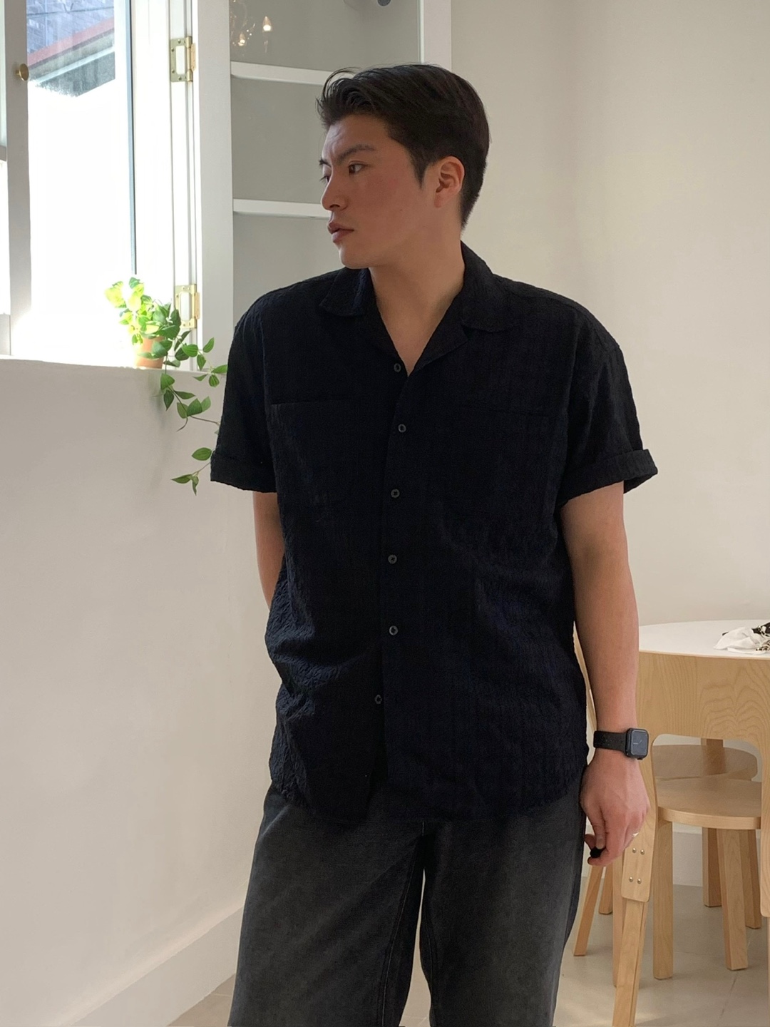 반팔셔츠 오픈카라 하와이안셔츠 남자휴양지룩 크로셰셔츠 이미지 7