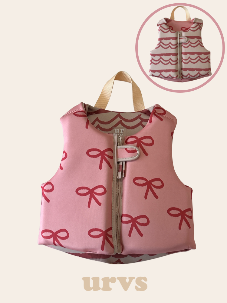 urvs 양면 구명조끼 KC 키즈 물놀이조끼 감성 물놀이 용품 초등학생 수영 준비물