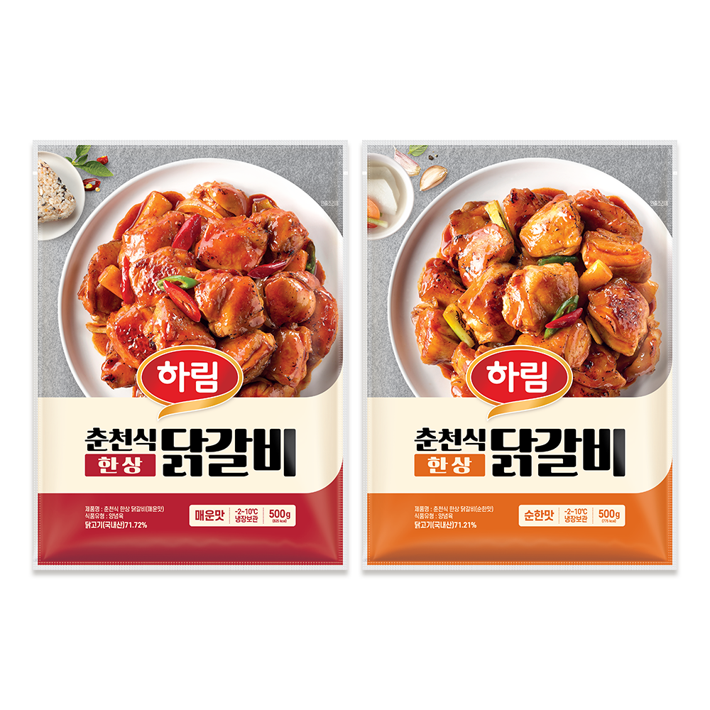 (신선) 하림 춘천식 한상 닭갈비 매운맛 외 1종 2팩