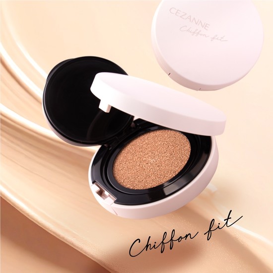 [일본구매대행]세잔느 쉬폰 핏 쿠션 파운데이션 11g SPF50 3종택1 - 상품 이미지