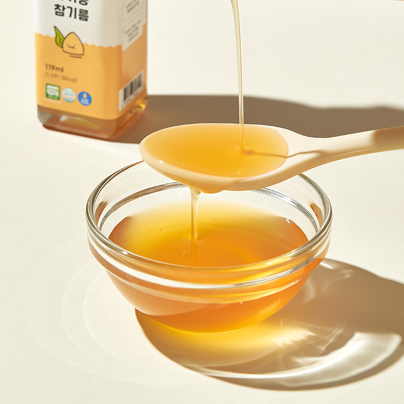 잼먹 아기 참기름 119ml 유기농 중기이유식