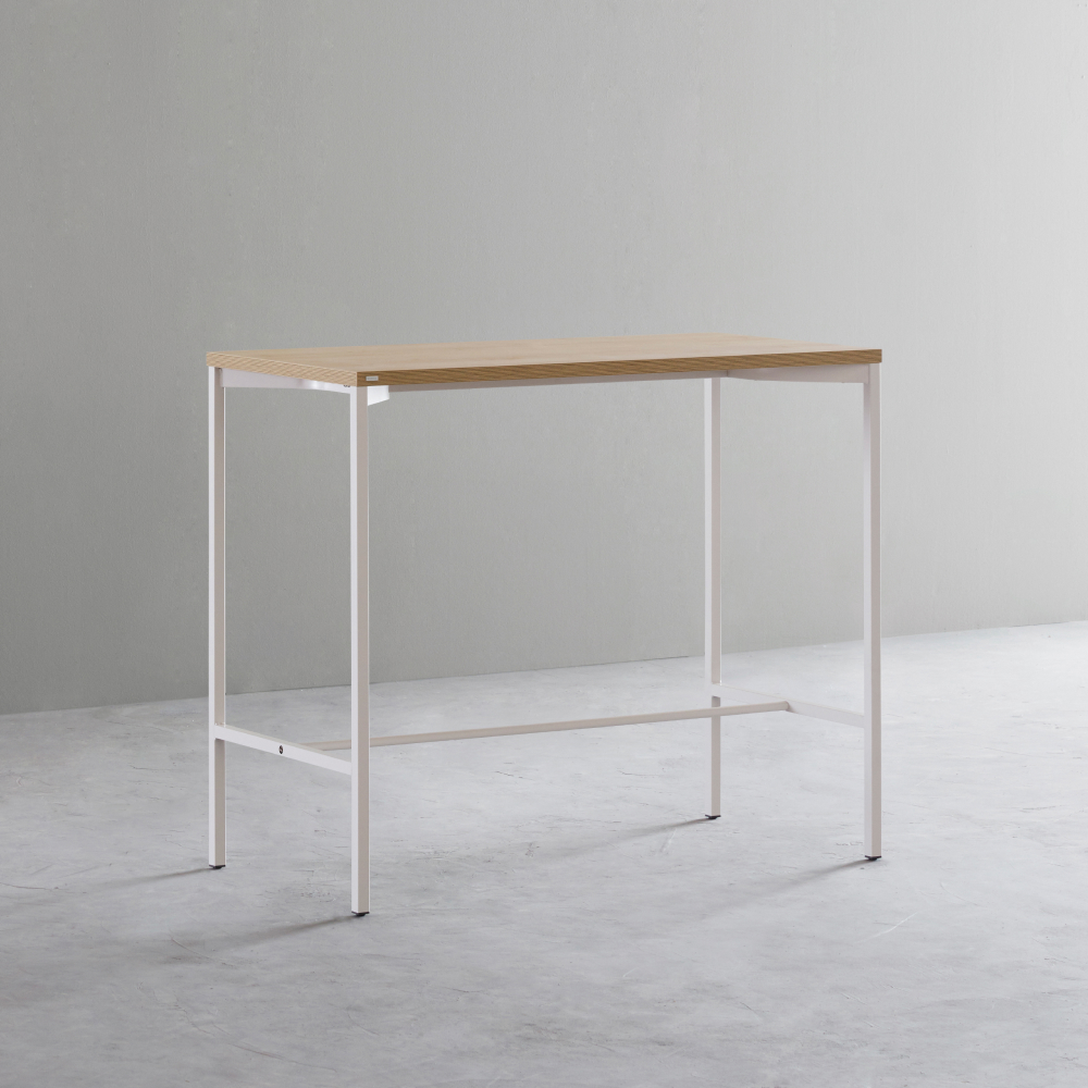 데스커 스탠딩 테이블 1200x600mm, 메이플+화이트 - 상품 이미지