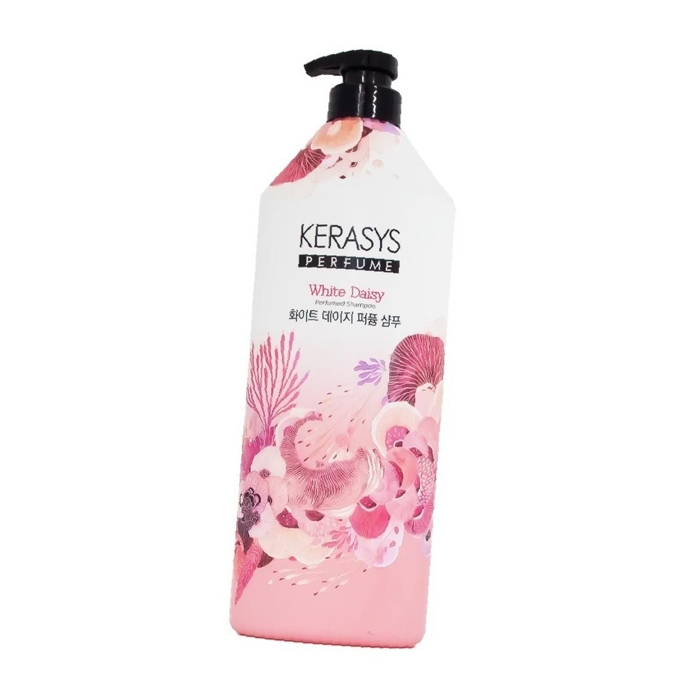 큐티클 윤기 1000ml 데이지 퍼퓸 샴푸 케라시스 화이트 : 르비쉬