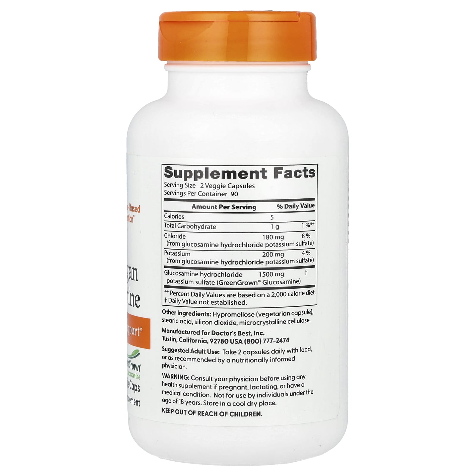 닥터스베스트 글루코사민 1500mg(1캡슐 당 750mg) 180캡슐, 2개 - 상세 이미지 2