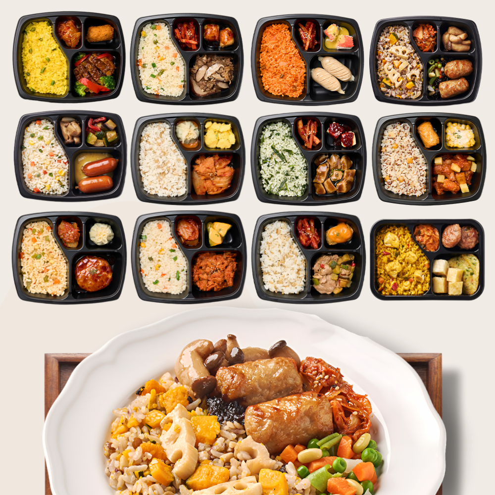 3찬 냉동도시락 단백질 12종 탄단지 반찬배달 아침식사 점심구독 저녁 정기배송 건강식 2주