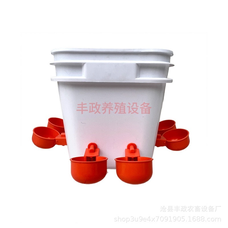 닭먹이통 먹이 피더 PVC 엘보 장착형 용품 50L 제트 10리터사각통+급수기8개 이미지 6