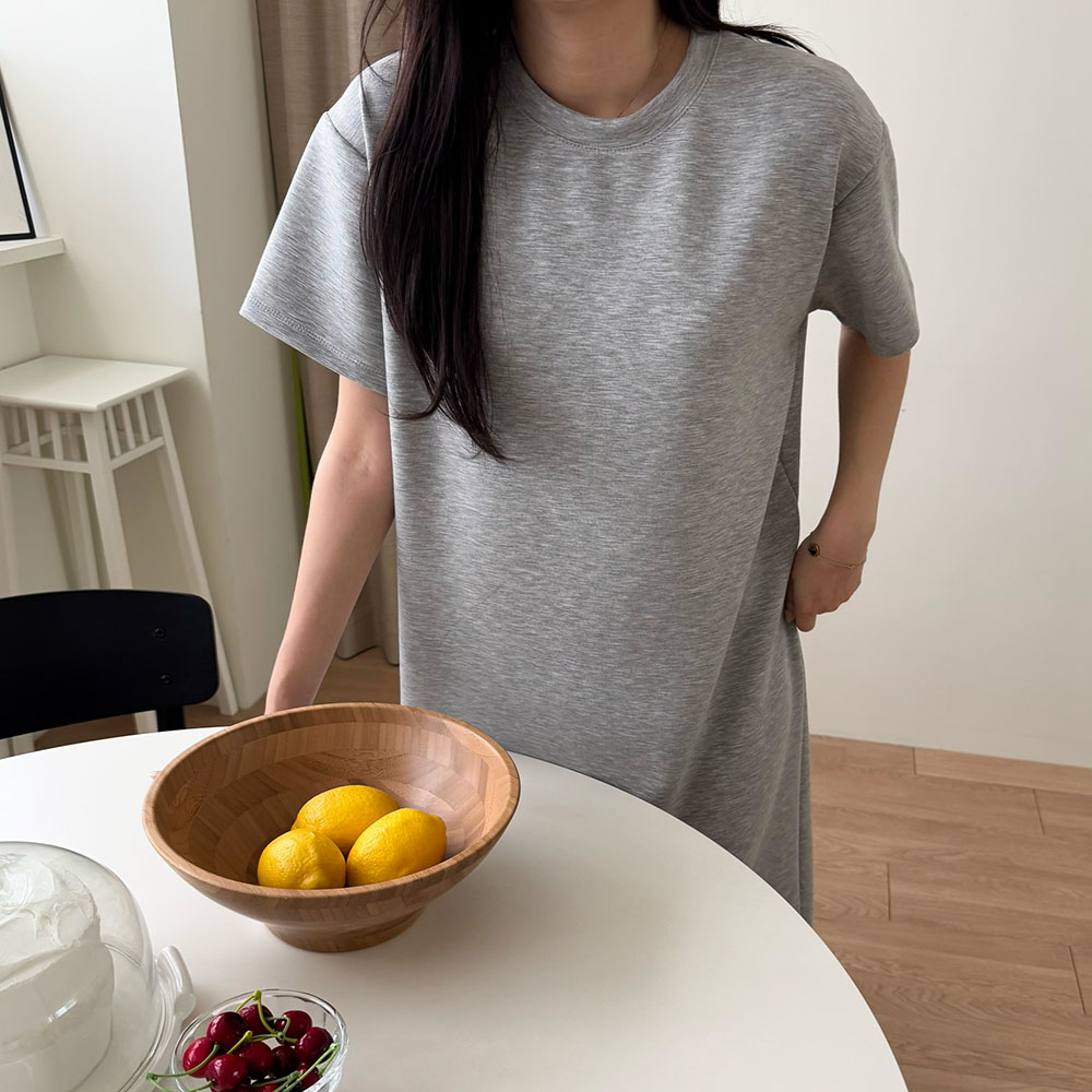 반팔롱원피스 H라인 맥시 빅사이즈